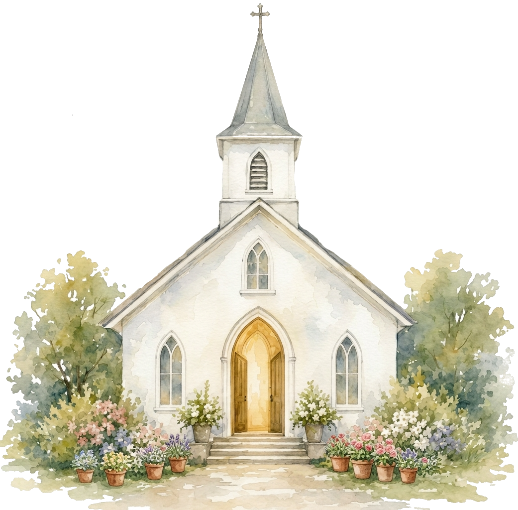 Ilustración de una iglesia